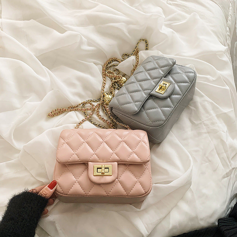 Women's Summer Popular Rhombus Chain Fashion Simple Shoulder Bags