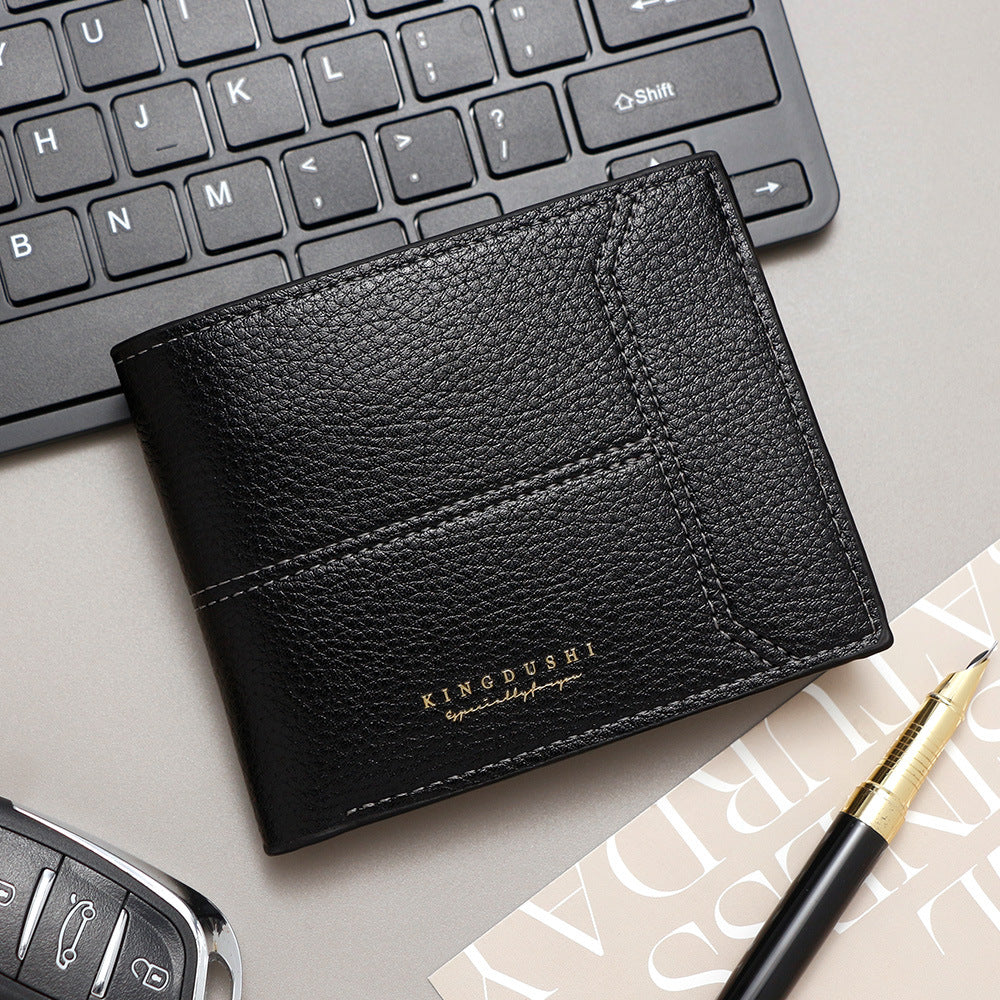 Casual Men's Short Simple Fashion Zipper Men's Wallet