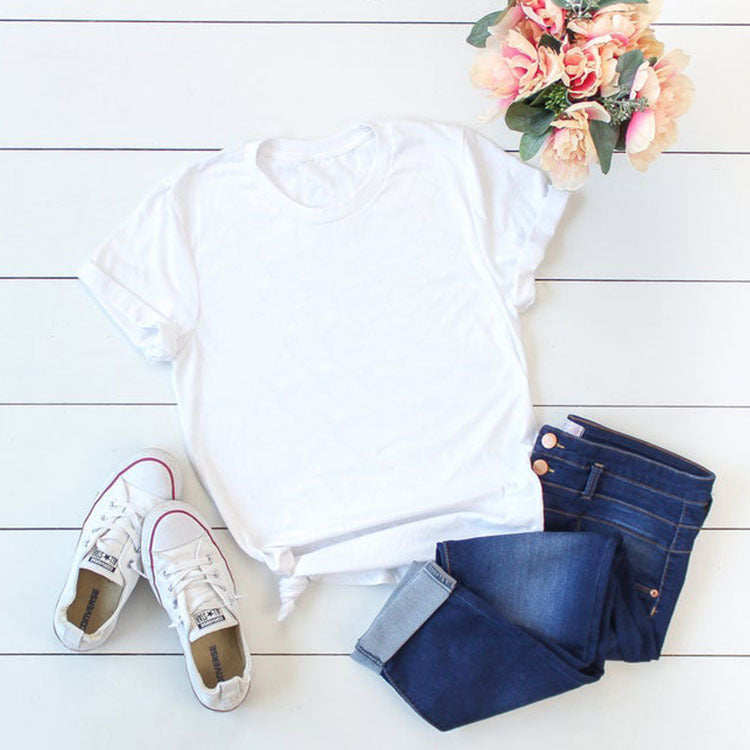 Color T-shirt Bottom Plate Printed Blank With Blouses