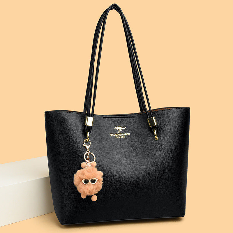 Women's Solid Color Texture Underarm Commute Cute Handbags