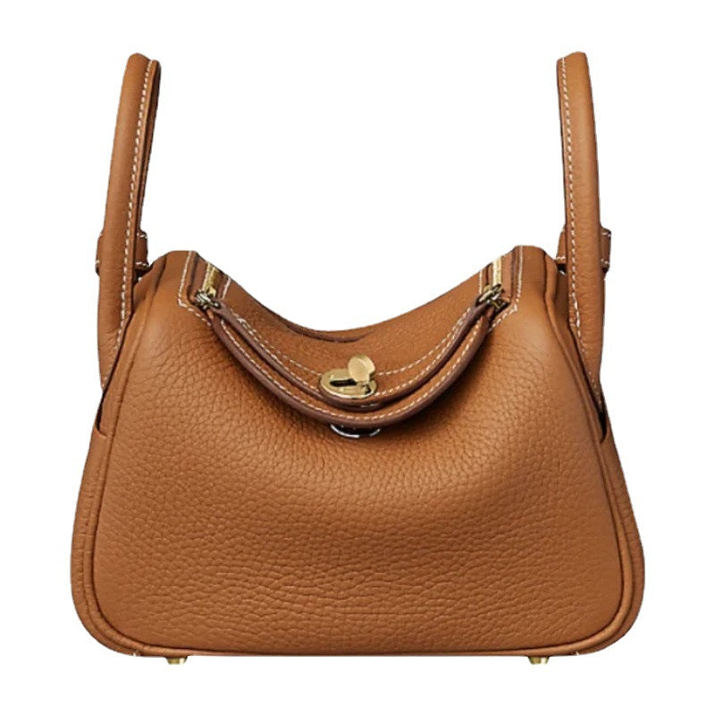 Women's Lindy Mini Doctor Cow Leather Portable Handbags