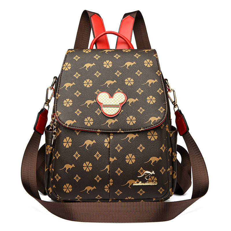 Women's Korean Style Presbyopic Fashion Large Capacity Backpacks