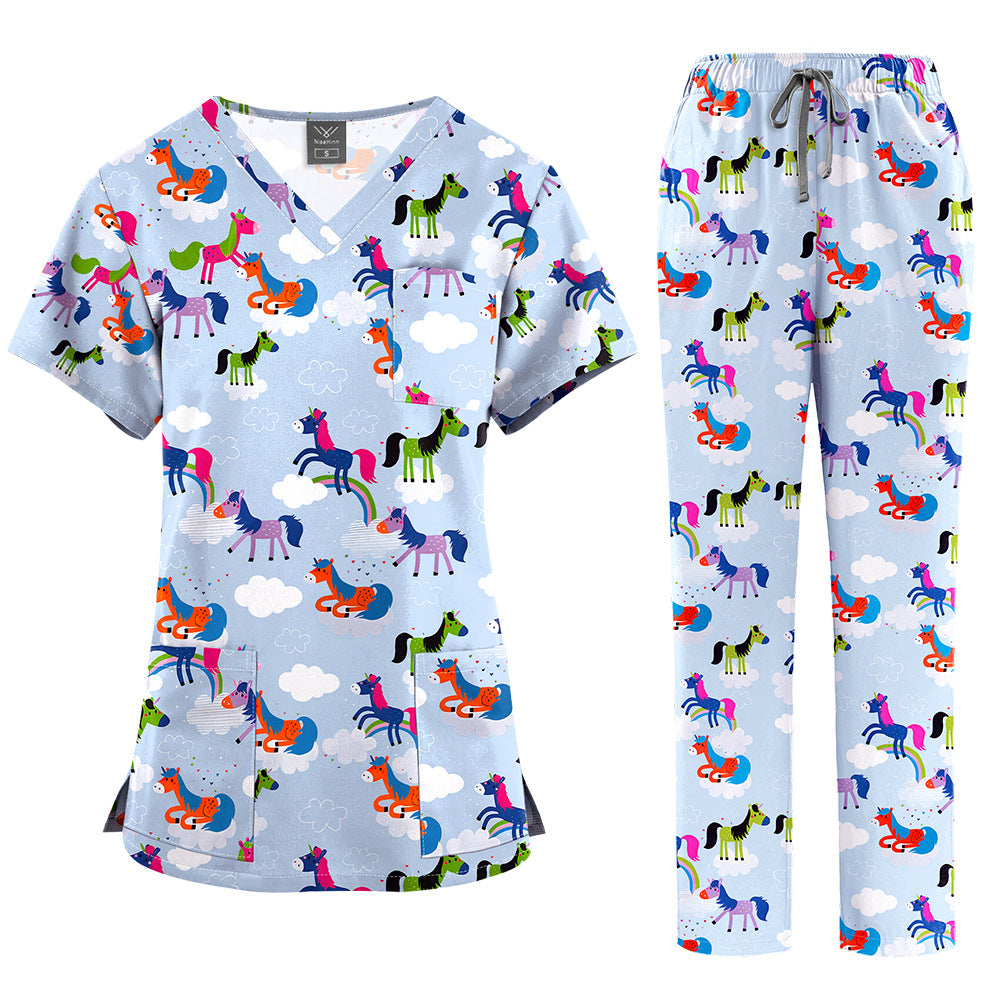 Thin Comfortable Breathable Doctor Nurse Medical Uniform