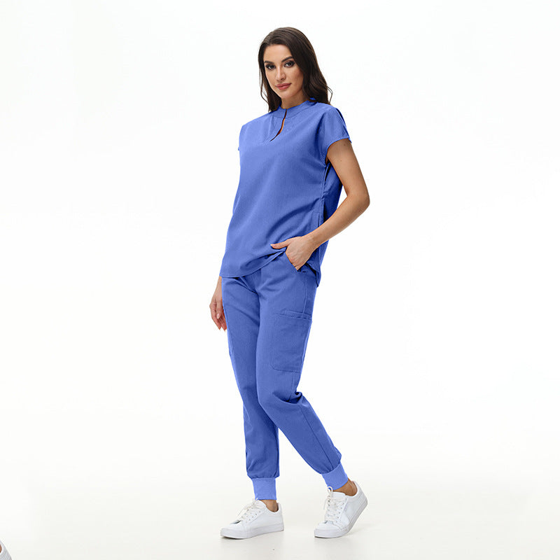 Women's Collar Slim Fit Slimming Stomatological Hospital Pet Shop Uniform