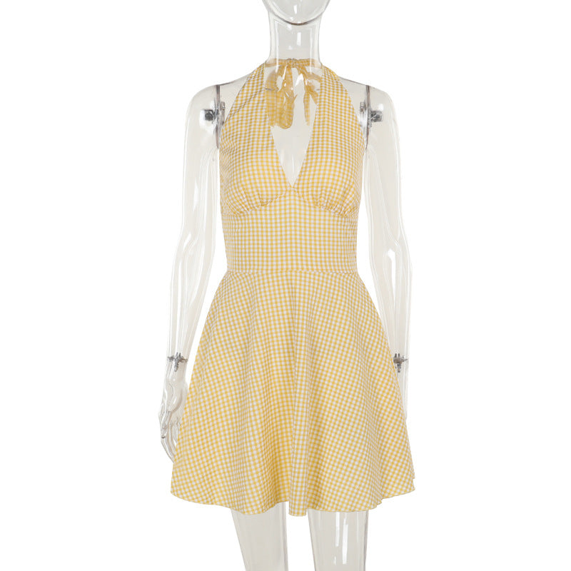 Vacation Style Hot Sexy Halter Pleated Tops