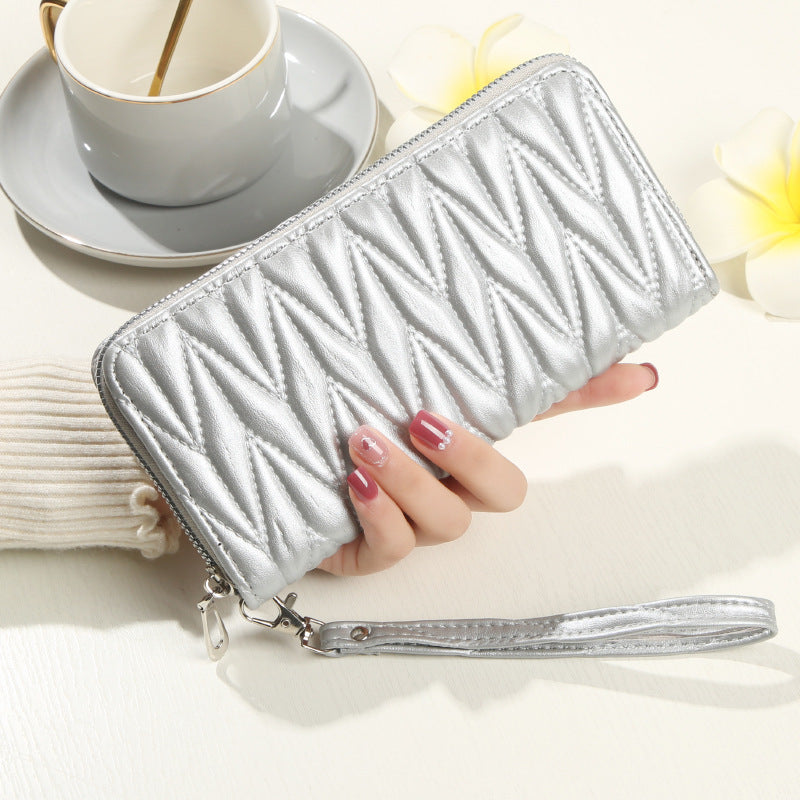 Women's Zipper Fashion Large Capacity Soft Leather Change Bags