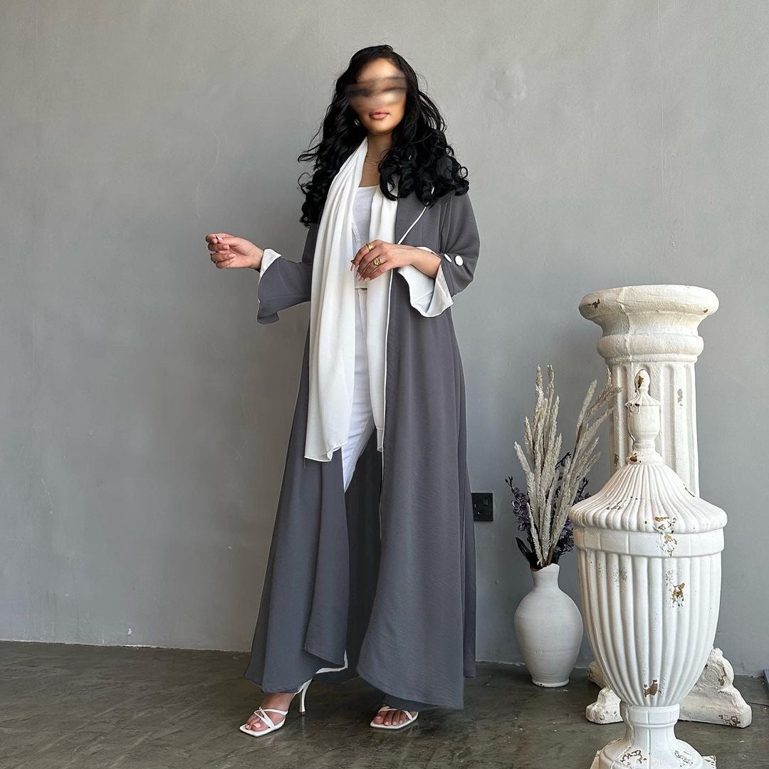 Women's Classic Maxi Dress Elegant Robe Cardigans