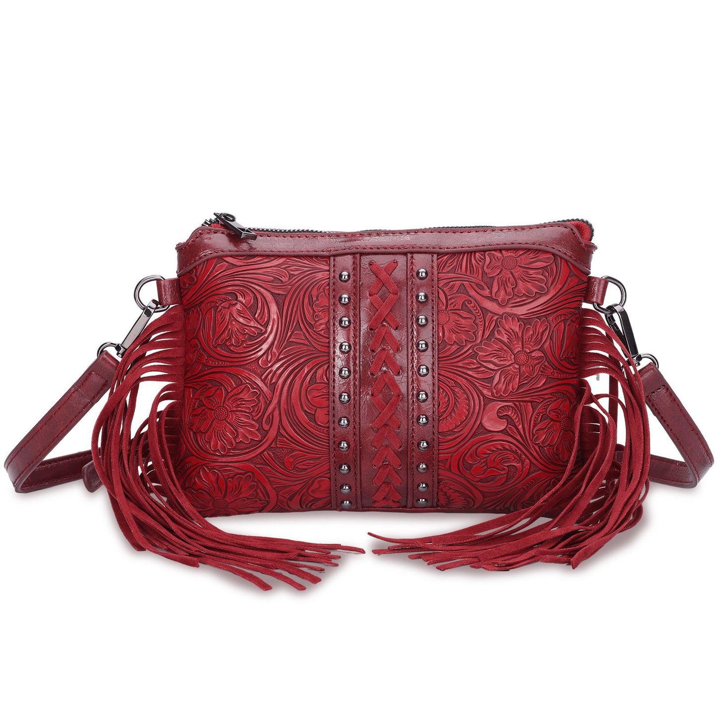 Women's Bohemian Tassel High Sense Genuine Leather Crossbody Bags