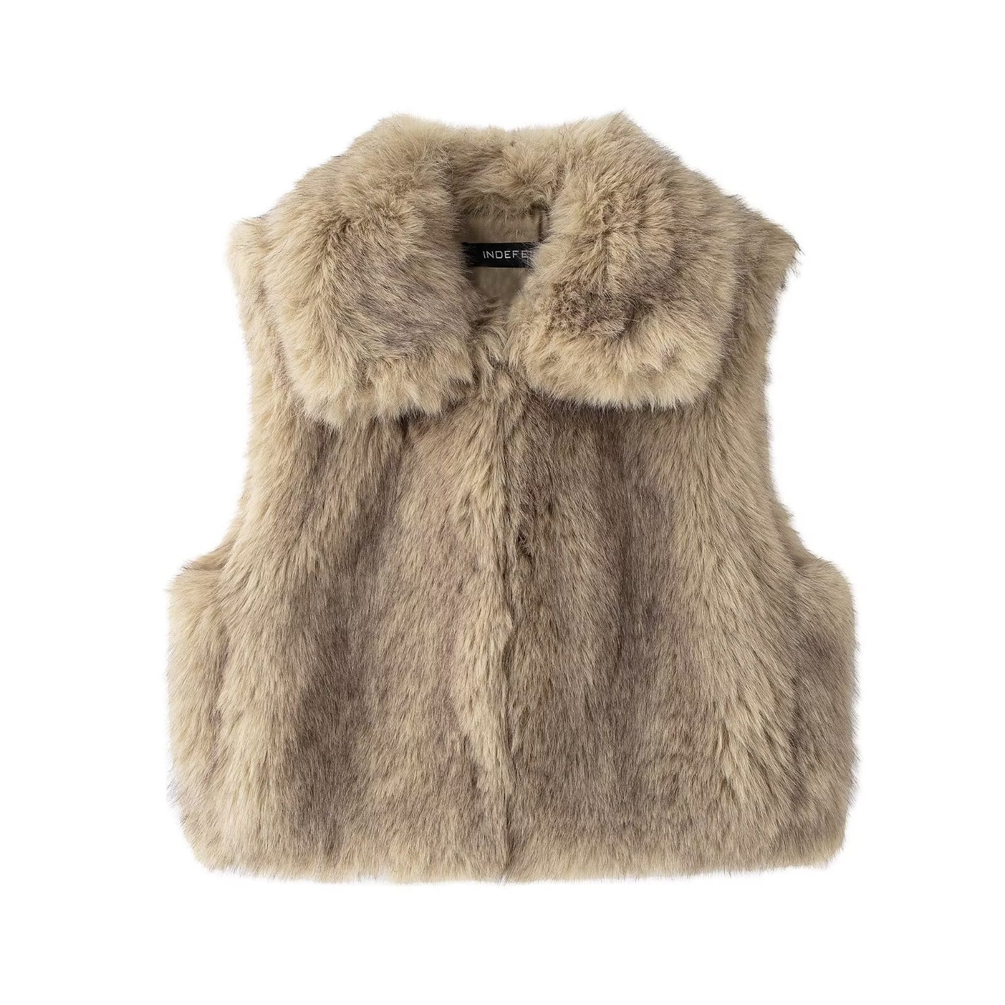 Women's Glamorous Fashion Artificial Fur Effect Vests