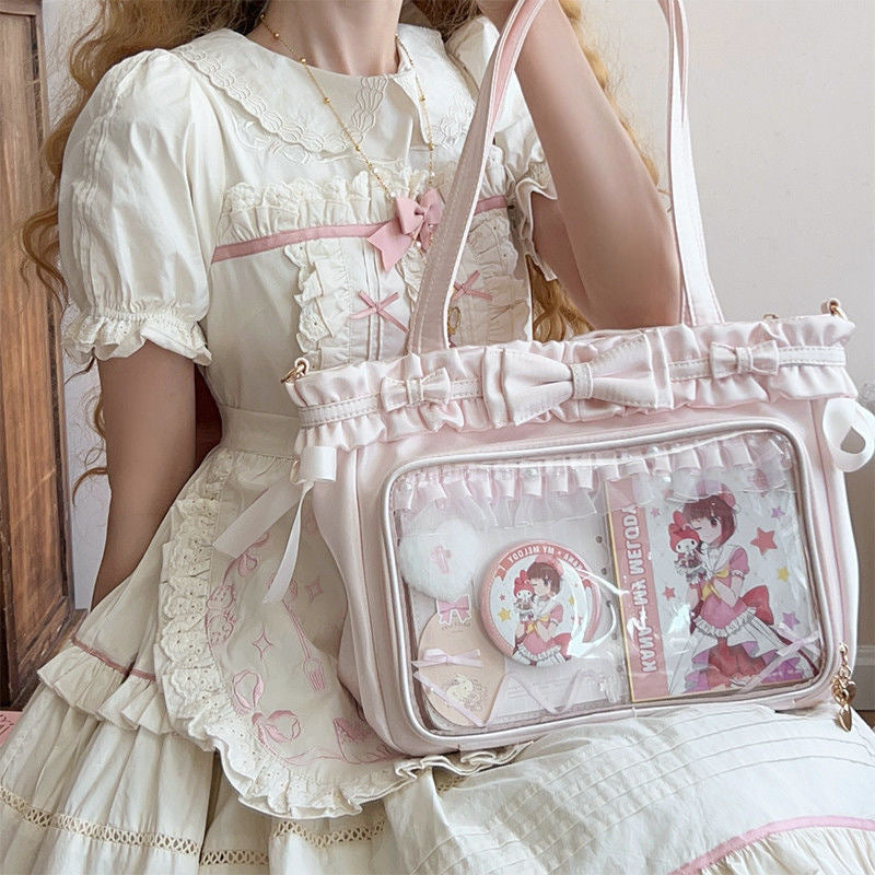 Women's Pain Ballet Holiday Surface Pure Color Shoulder Bags