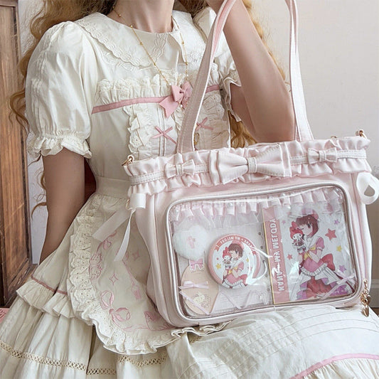 Women's Pain Ballet Holiday Surface Pure Color Shoulder Bags