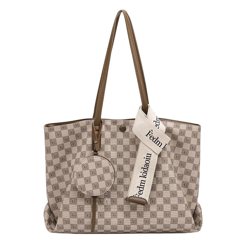 Commuter Texture Large Capacity Everyday Joker Shoulder Bags
