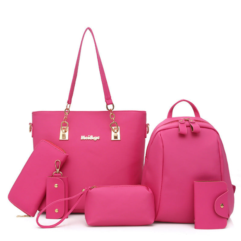 Women's Spring Nylon Cloth Set Mother Portable Shoulder Bags
