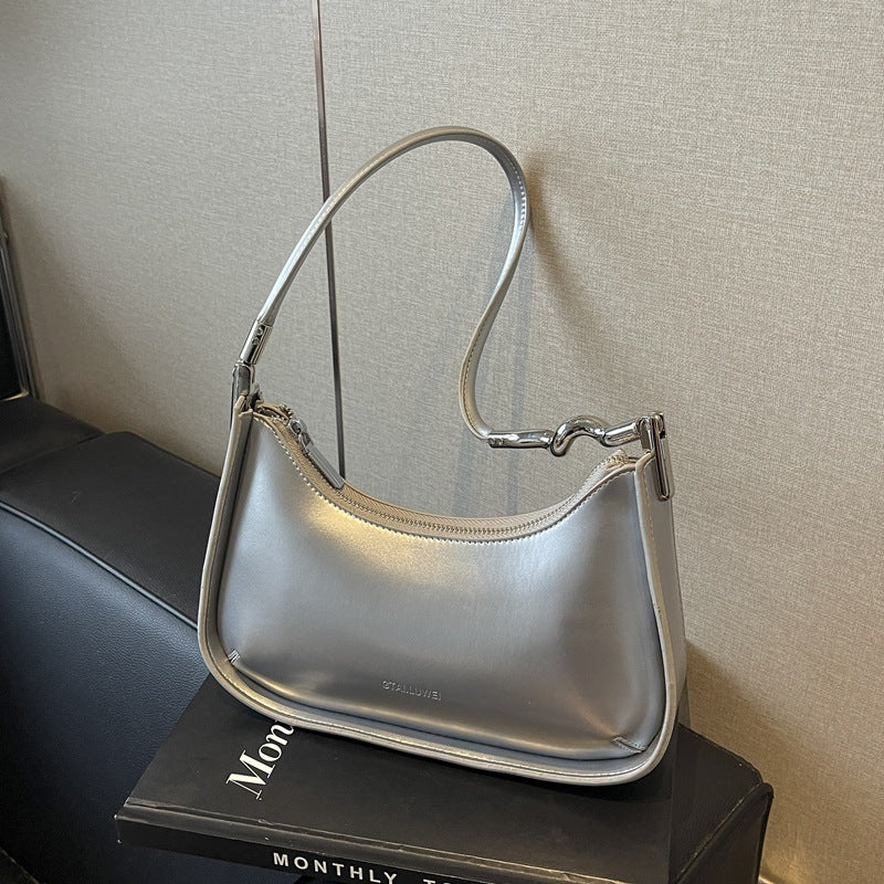 Women's Texture Niche Fashion Western Style Popular Shoulder Bags
