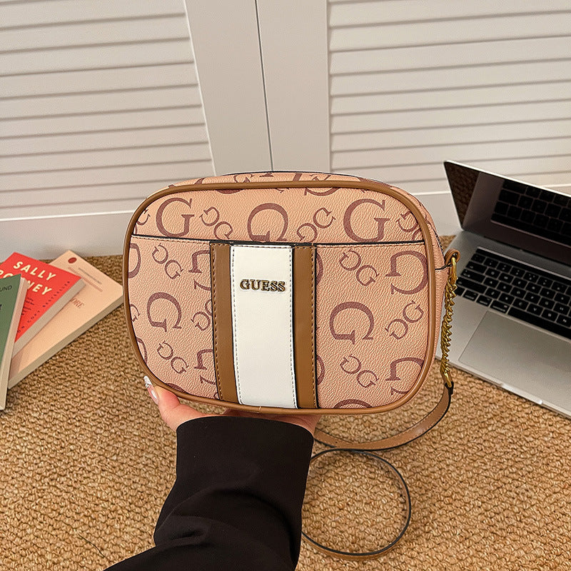 Women's Spring Western Style High Textured Trend Chain Small Square Bags