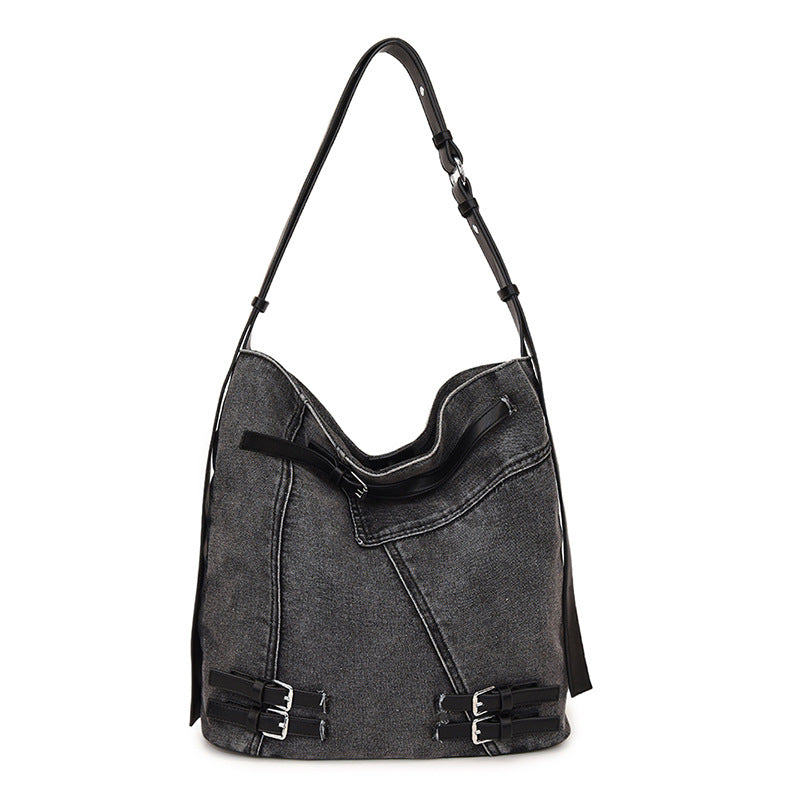 Women's Large Capacity Denim Spring Commuter Shoulder Bags