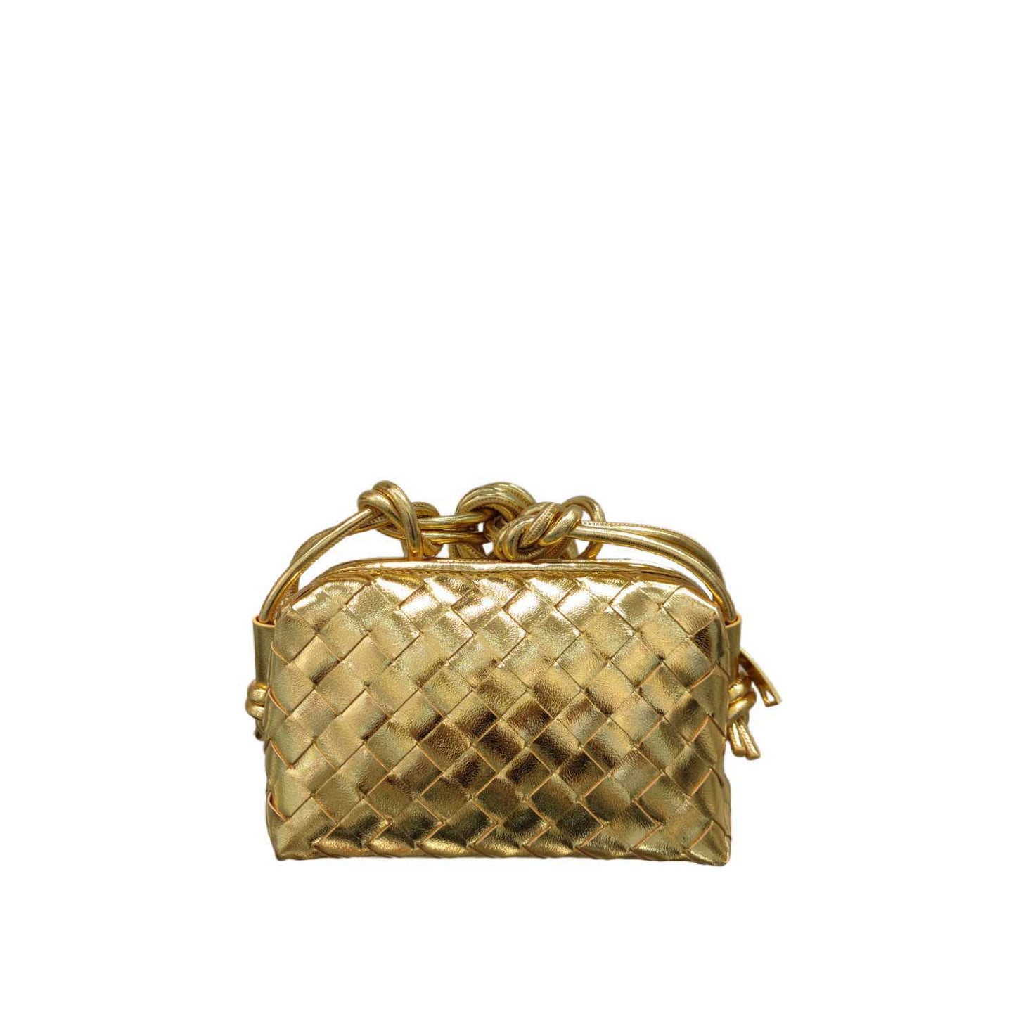 Women's Woven Cloud Genuine Leather Made Korean Shoulder Bags