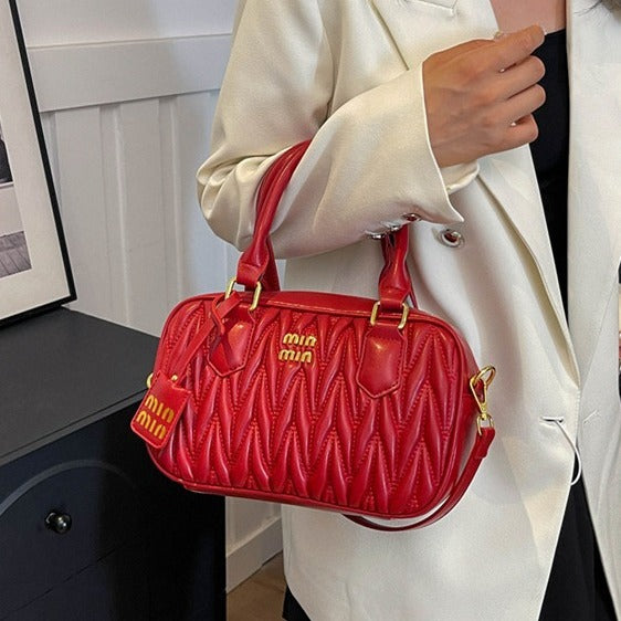 Women's Portable Bowling High-grade Simple Fashion Trendy Shoulder Bags