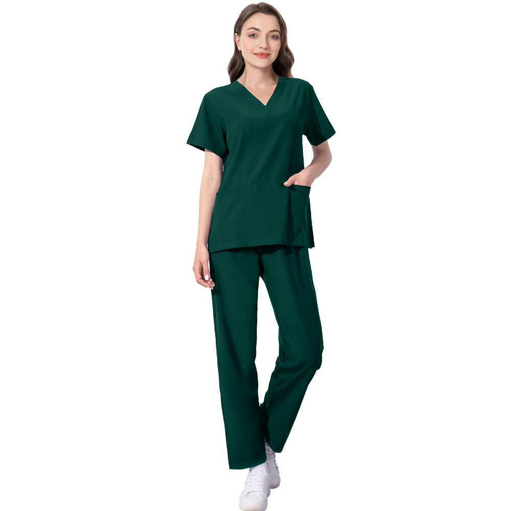 Surgical Gown Hospital Beauty Salon Split Uniform