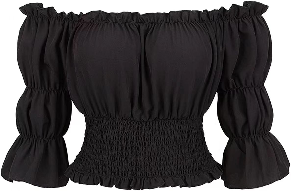 Women's Renaissance Sleeve Pirate Farmer Shirt Tops