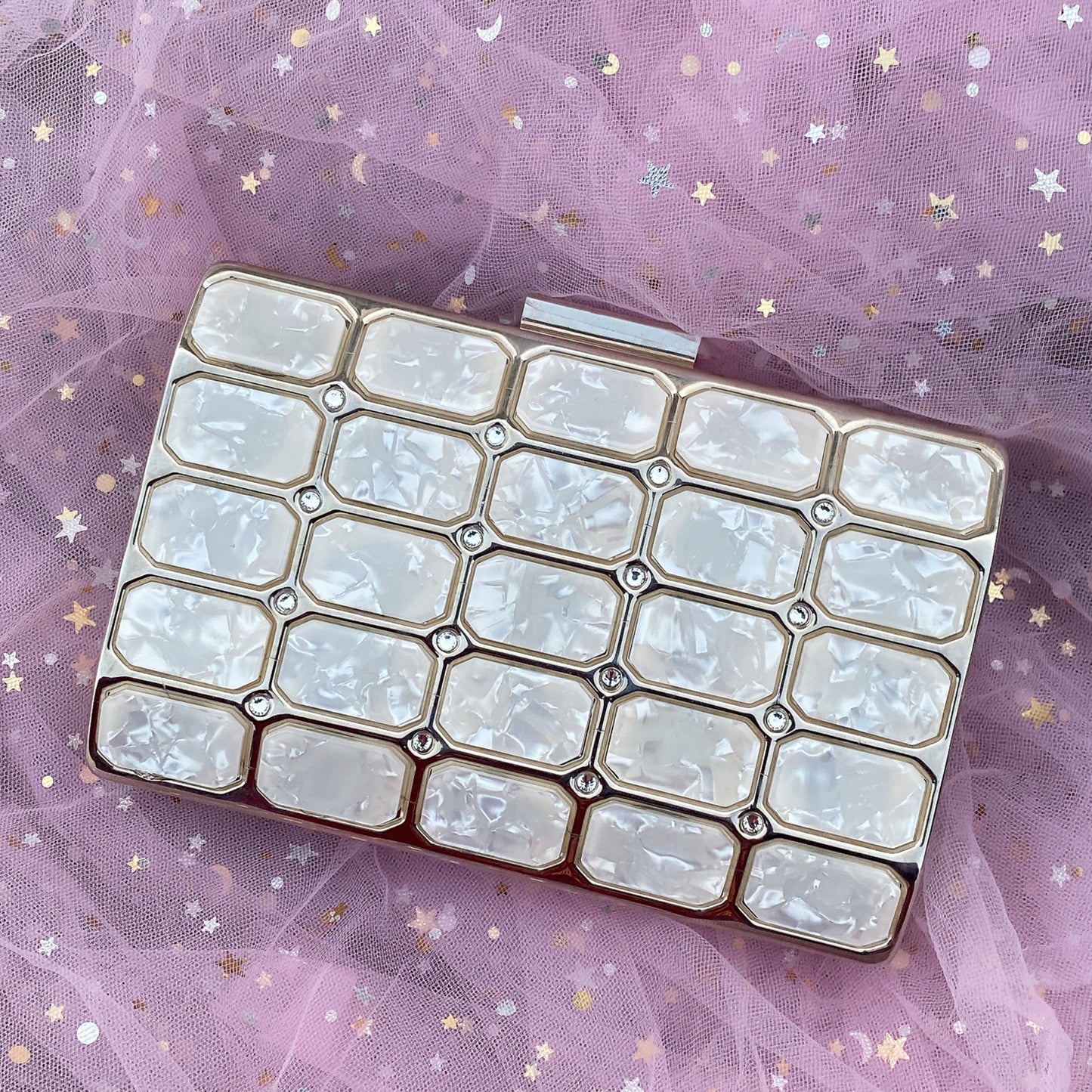 Women's Banquet Dress Dinner Fan Fashion Acrylic Evening Bags