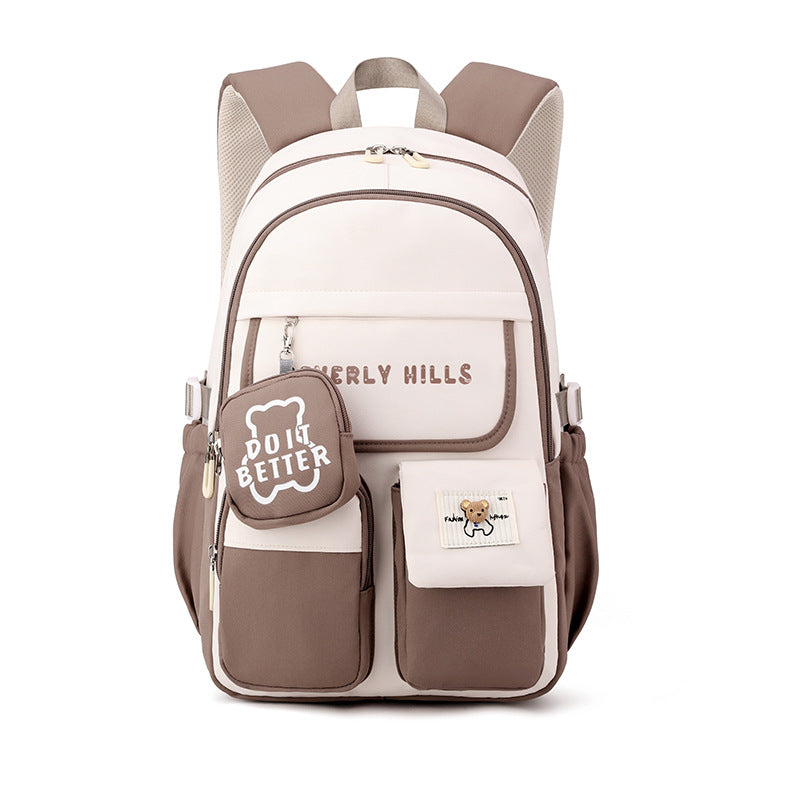 Women's Natural Fish Junior High College Large Backpacks