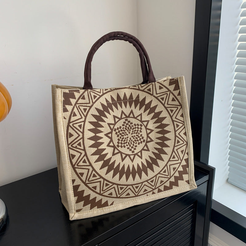 Linen Female Ethnic Style Fashion Mummy College For Handbags