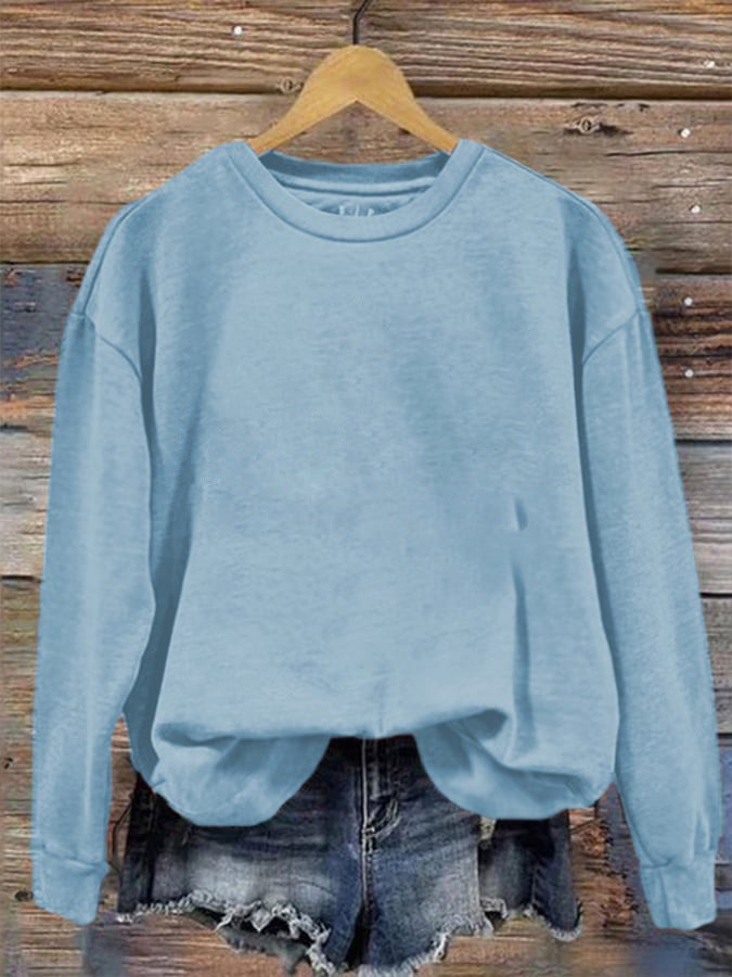 Round Neck One Piece Change Printing Sweaters