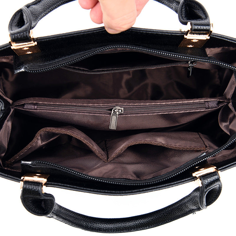 Women's Real Soft Leather Large Capacity Mom Bags