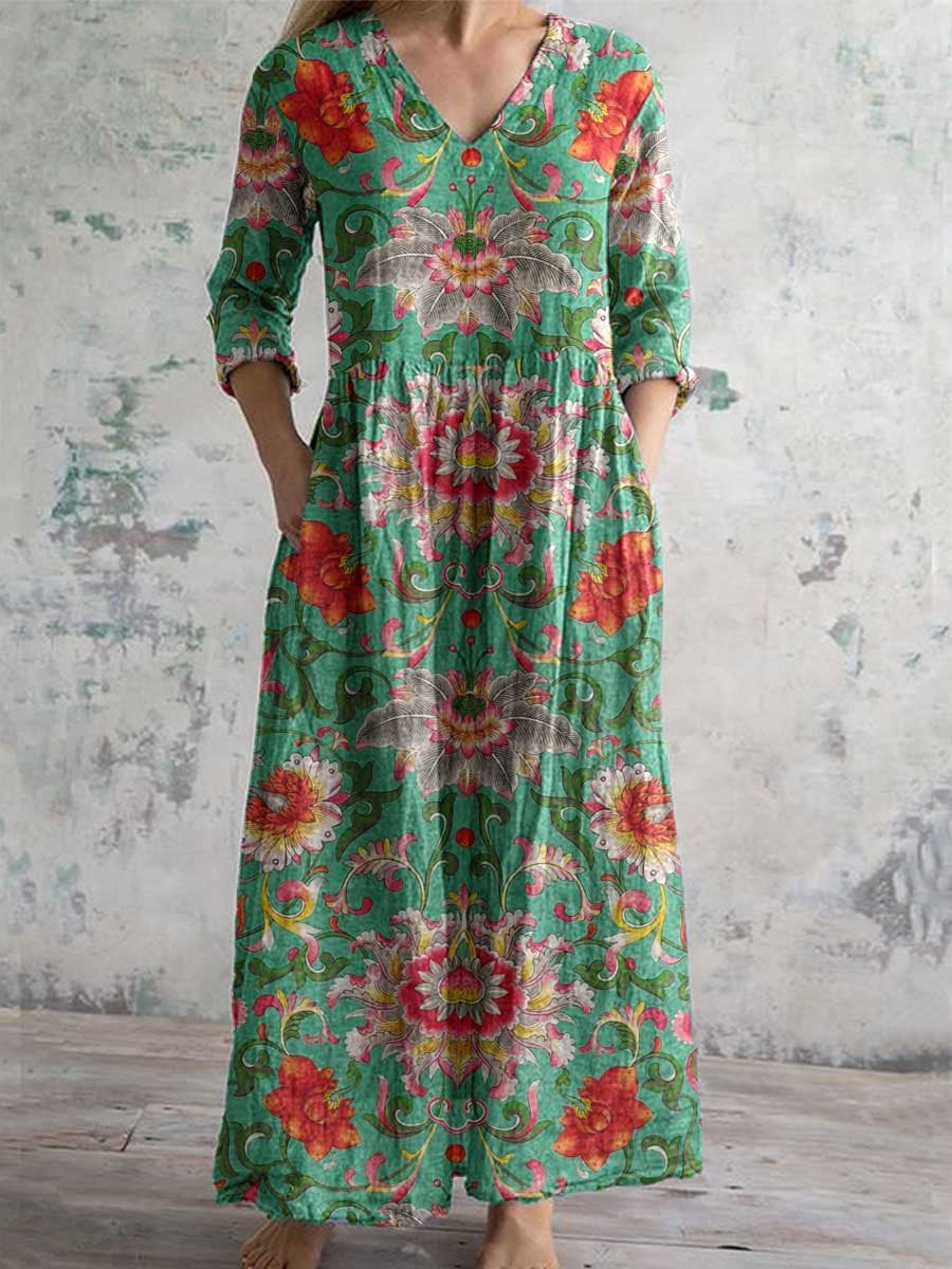 Women's Printed Summer City Casual Loose Dress Dresses