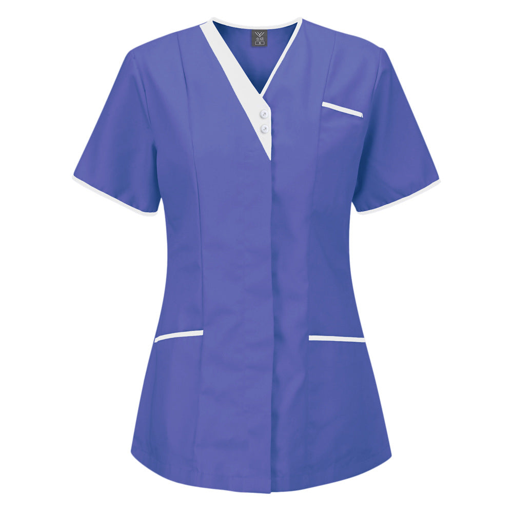 Surgical Gown Beauty Salon Doctor Short-sleeved Shirt Uniform