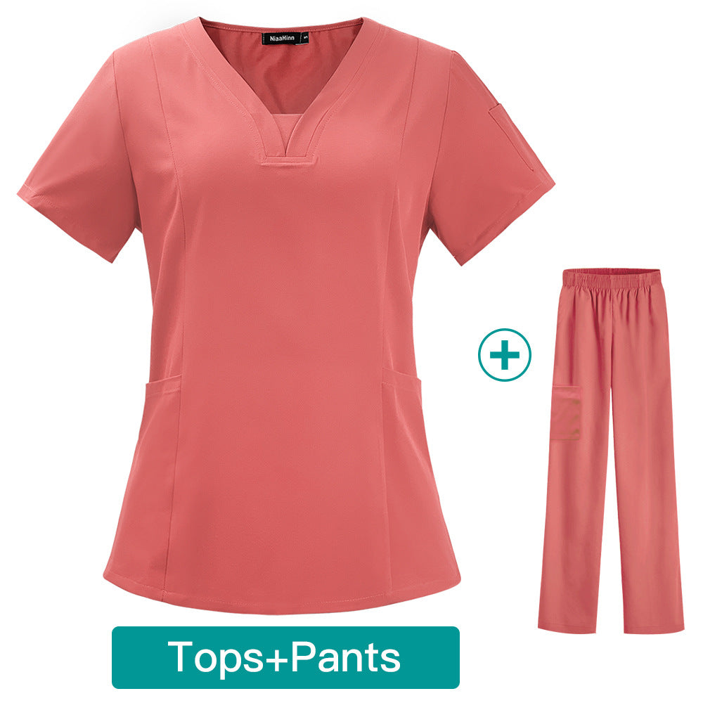 Gown Female Stomatologist Work Clothes Sleeve Male Hand Uniform