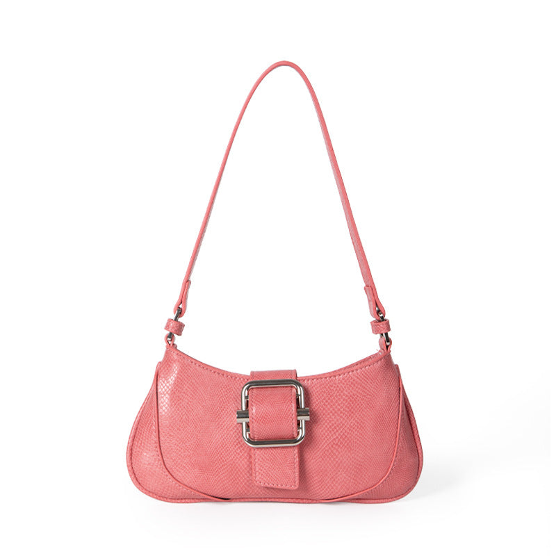 Women's Retro Canvas Stitching Underarm High-quality Portable Shoulder Bags
