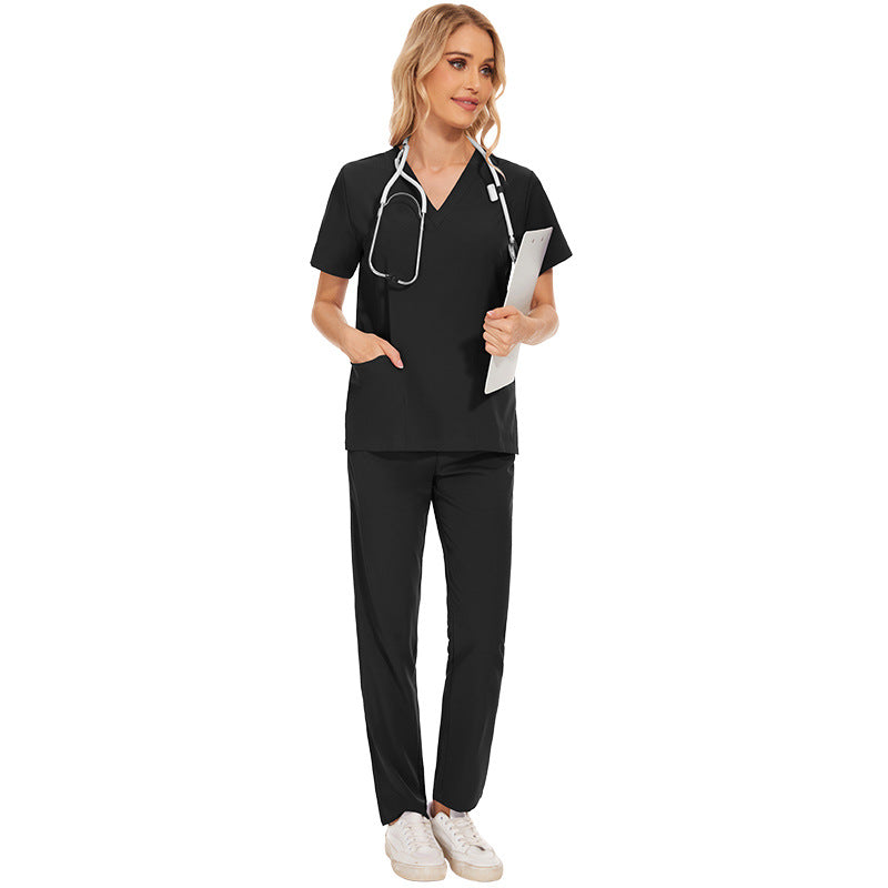 Elastic T-shirt Work Clothes Summer Thin Uniform
