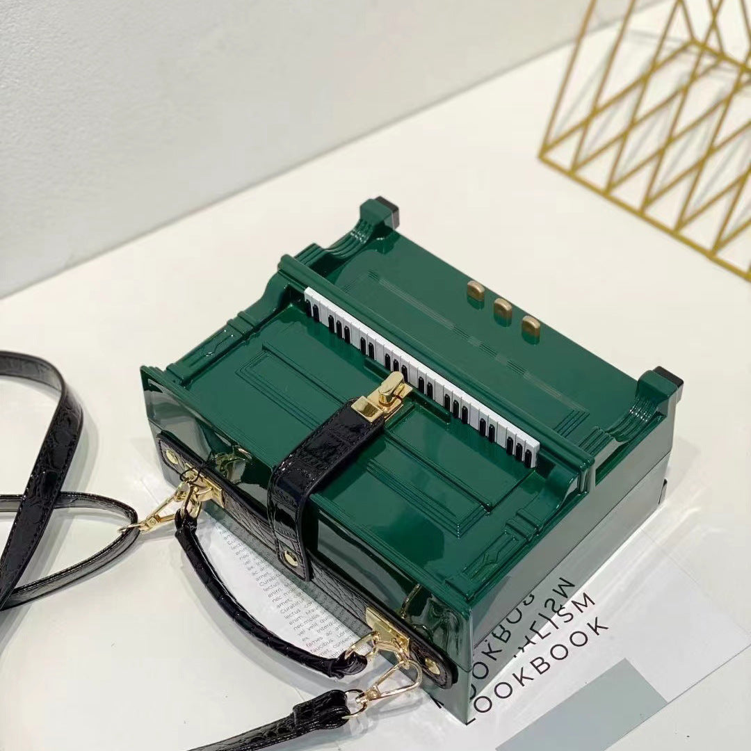 Women's Unique Trendy Piano Acrylic Box Handbags