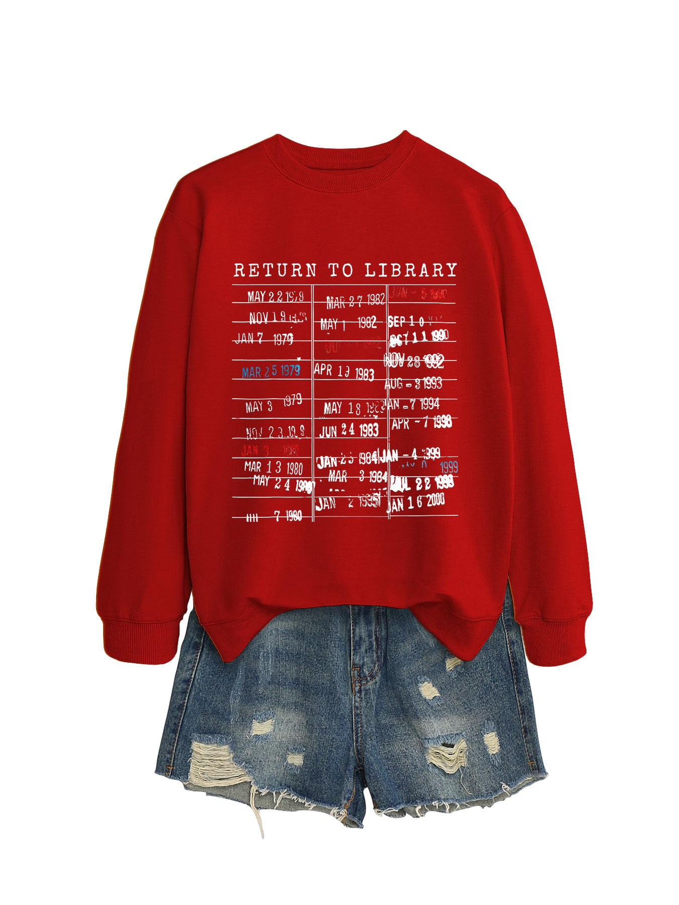 Women's Personalized Printed Fashion Round Neck Loose Sweaters