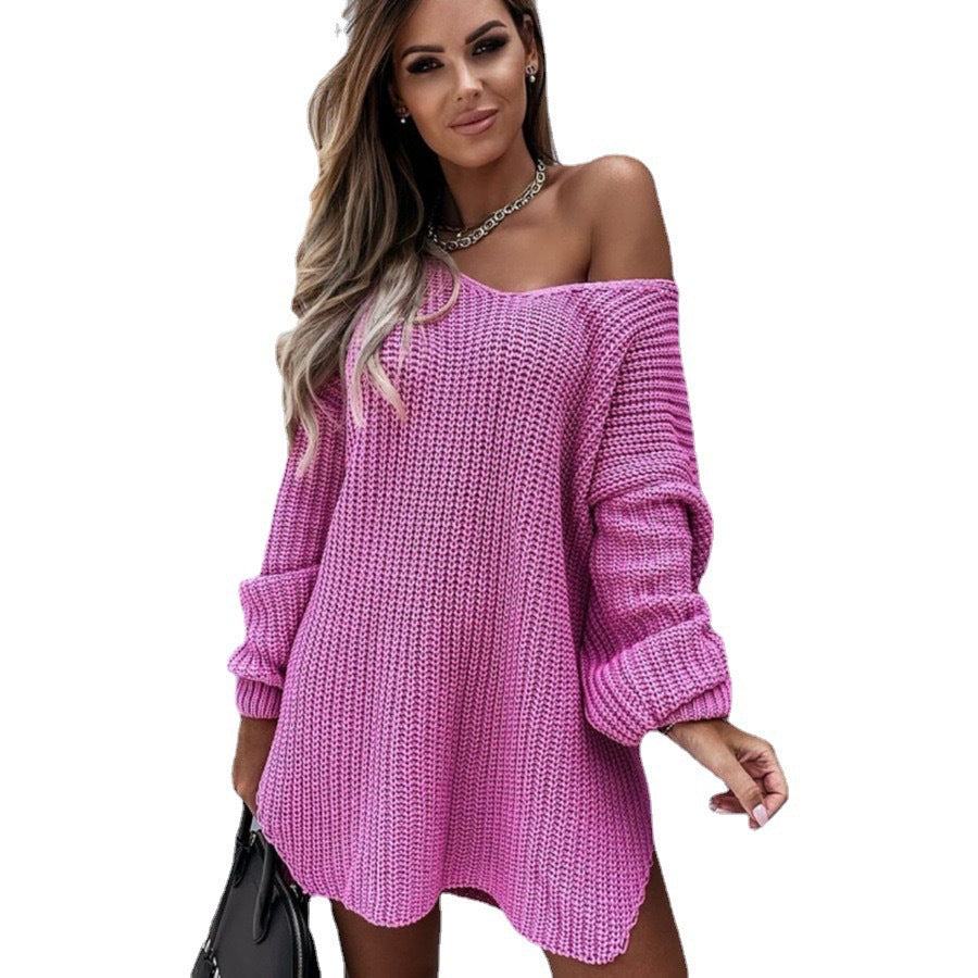 Women's Comfortable Slouchy Innovative Idle Style Knitwear