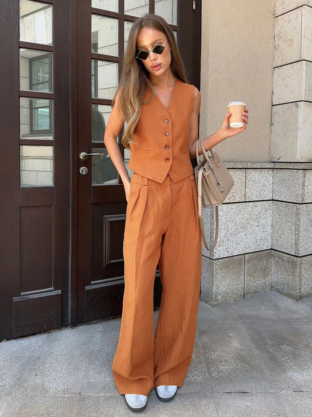 Women's Trendy Casual Two-piece Fashion Sleeveless Vests