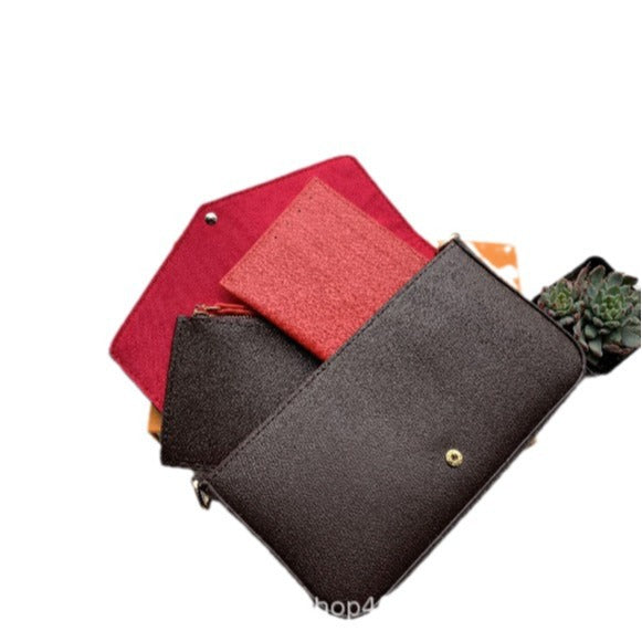 Women's Chain Three-in-one Printed Simple Envelope Bags
