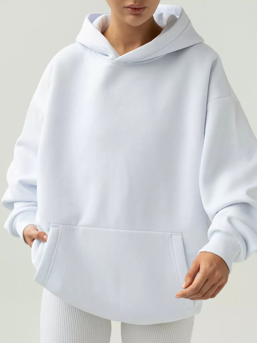 Women's Long-sleeved Hooded Pullover Loose Casual Sweaters