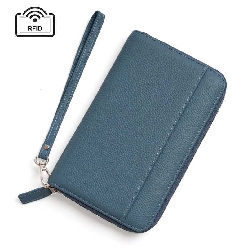 Women's Large Capacity Passport Multiple Slots Document Ladies Wallets