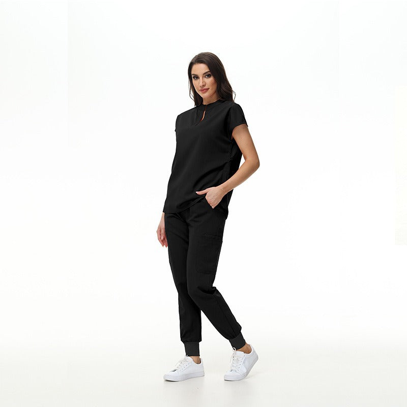 Women's Collar Slim Fit Slimming Stomatological Hospital Pet Shop Uniform