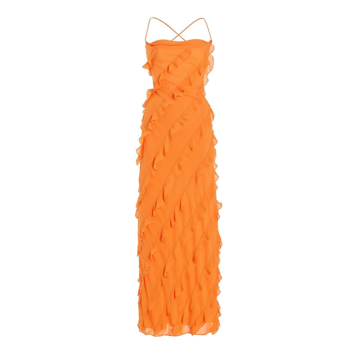 Summer Dress Elegant Wooden Ear Suspender Dresses
