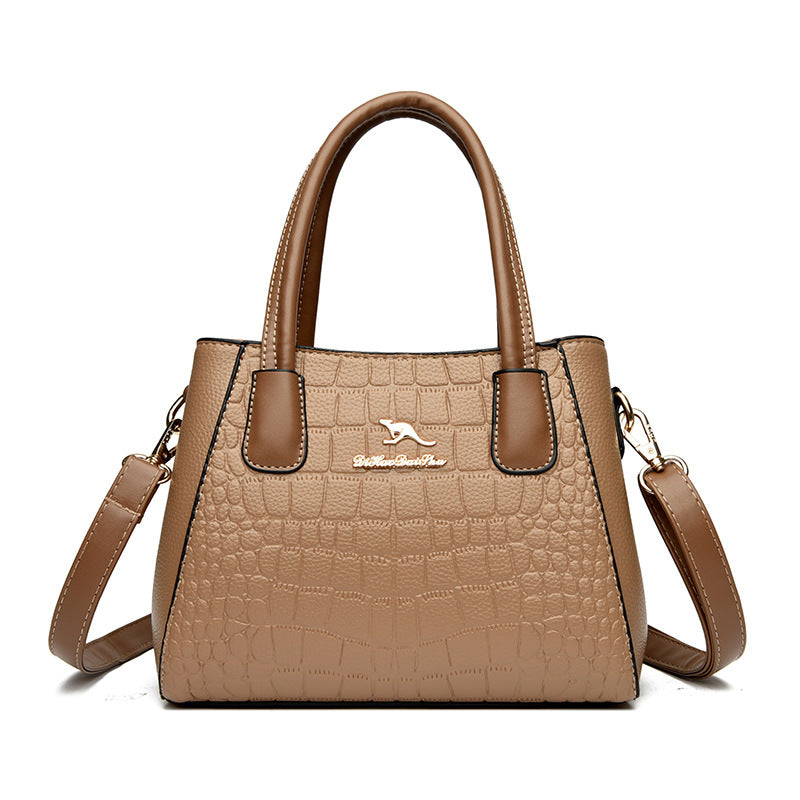Women's Stone Pattern High Sense Large Small Square Bags