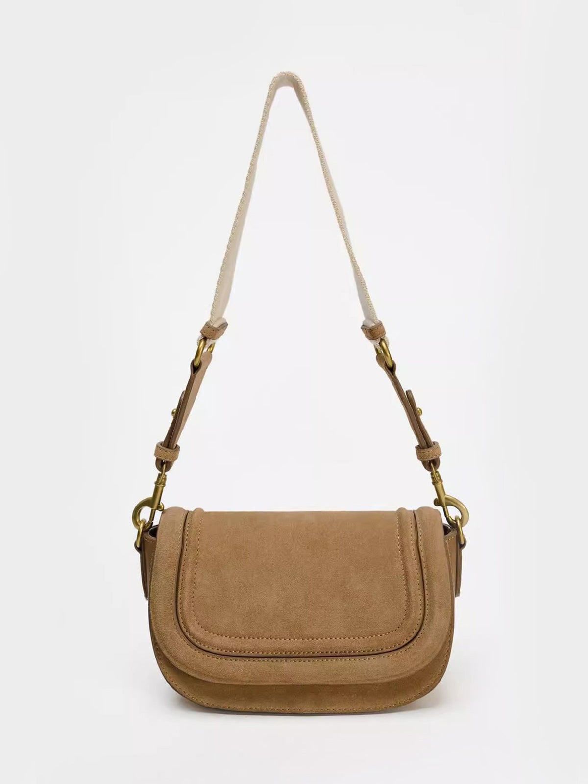 Women's Spanish High Quality Saddle Magnetic Snap Flip Women's Messenger Bag