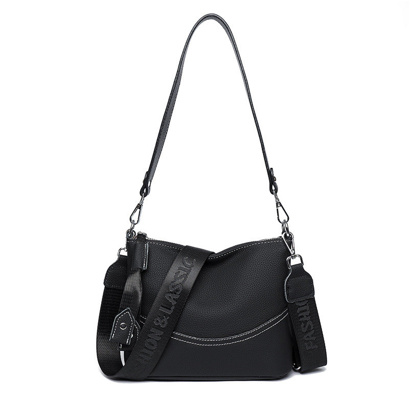 Women's Leather Underarm Simple Versatile Large Capacity Bags