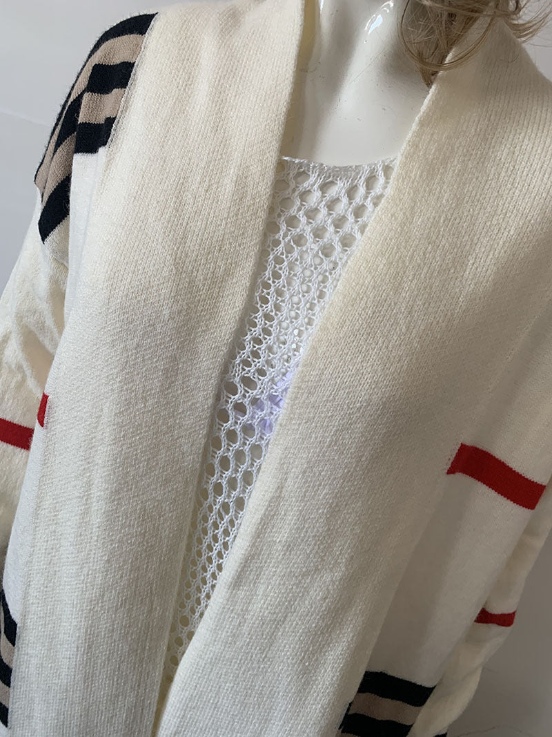 Popular Long Striped Loose Large Source Sweaters