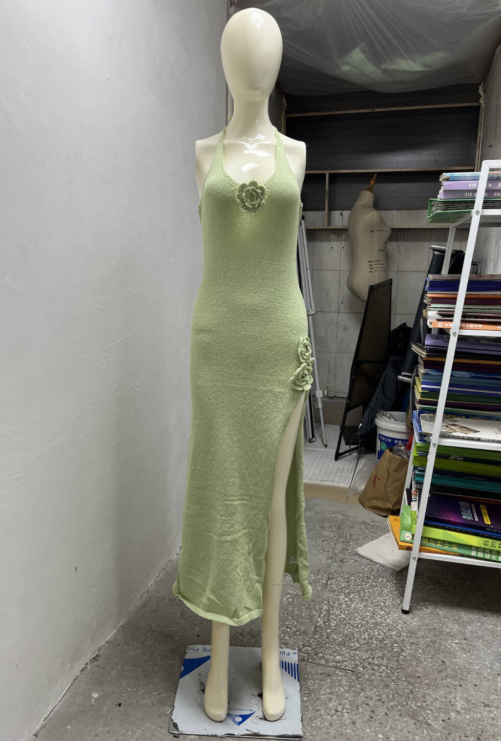 Backless Dress Sexy High Split Suspender Beauty Dresses