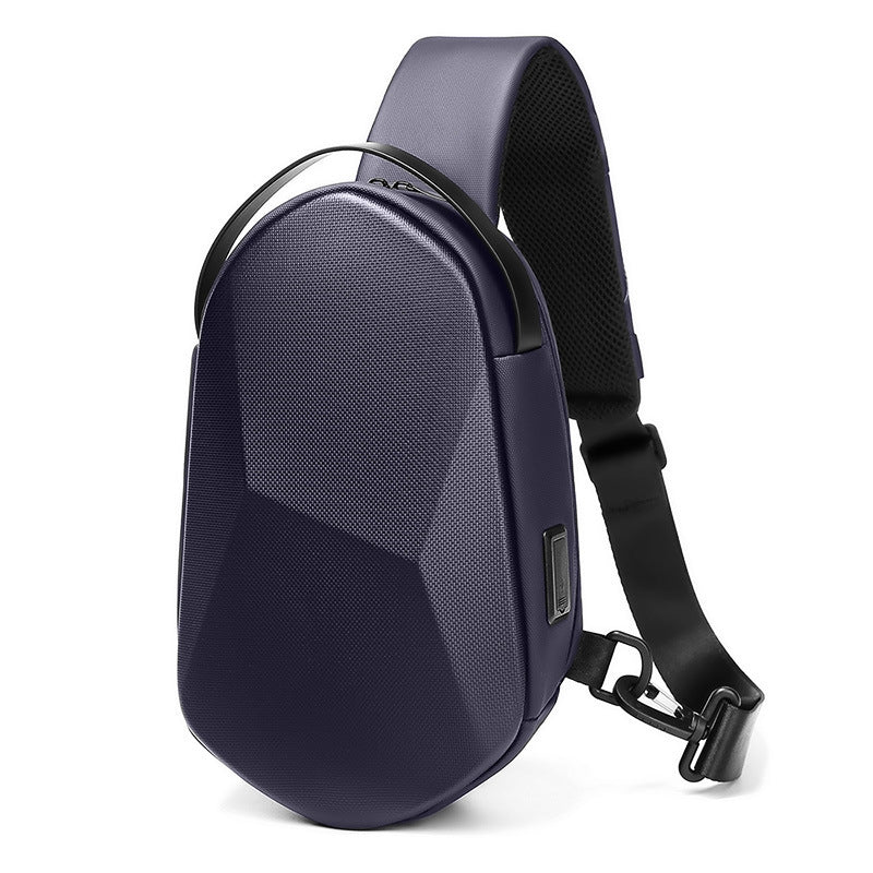 Men's Fashion Summer Waterproof Hard Shell Motorcycle Men's Chest Bags