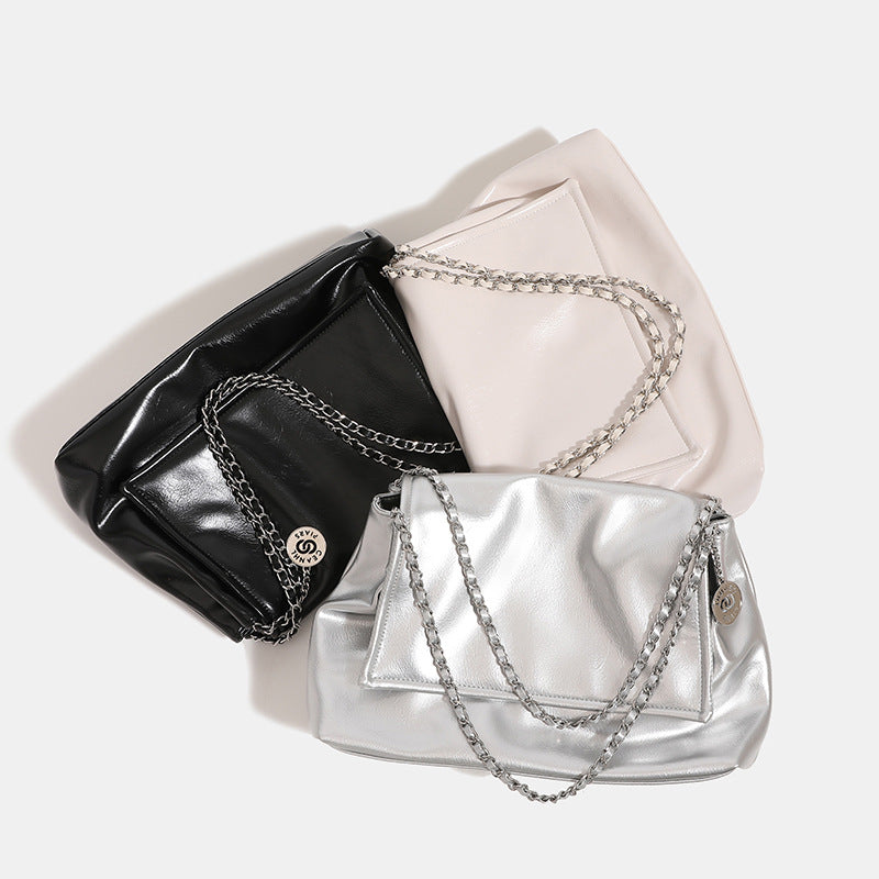 Women's Picking Minority Chain Large Capacity Commuter Tote Bags